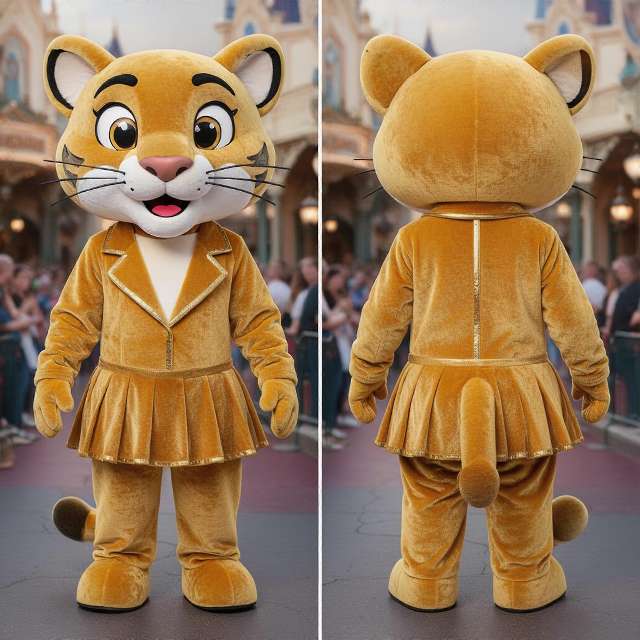 MASTICOT Golden Broad Shouldered Puma Mascot