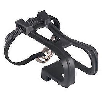 1 Pair Bicycle Pedal Cycling Bike Toe Clip Pedals With Strap Belts