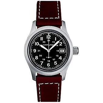 Hamilton khaki f qr 38 watch e.ne p.marr Quartz Analog Man watch with Cowhide Bracelet H68411533