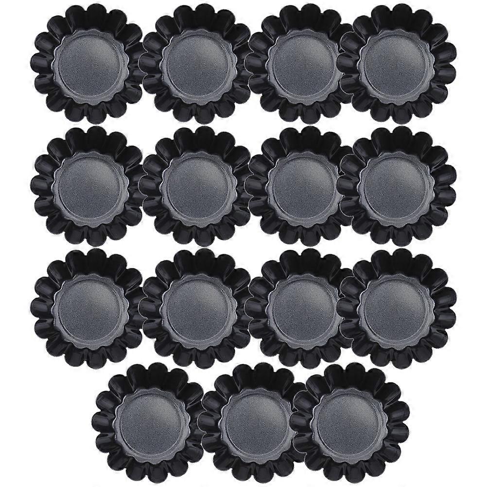 Egg Tart Molds Multi-Function Baking Mold for Kitchen Use 60Pcs Black