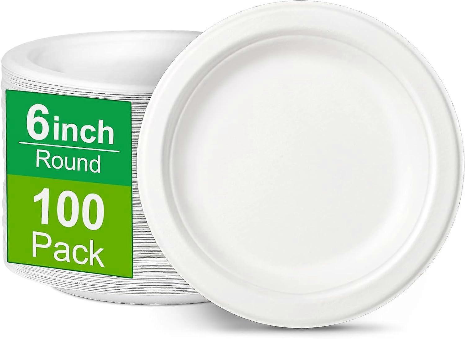 Microwavable Sturdy Biodegradable Paper Plates
