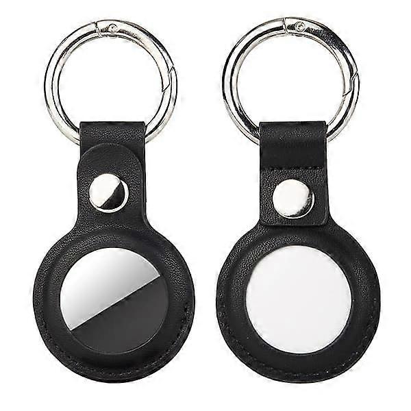 Protective case, leather with keyring (2-pack), black