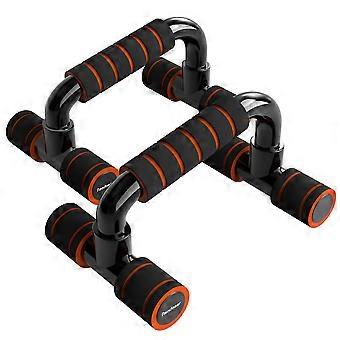 Push-up Handles, Orange Plastic - Maximum Weight: 100 kg - Dimensions: 22x14x12 cm.