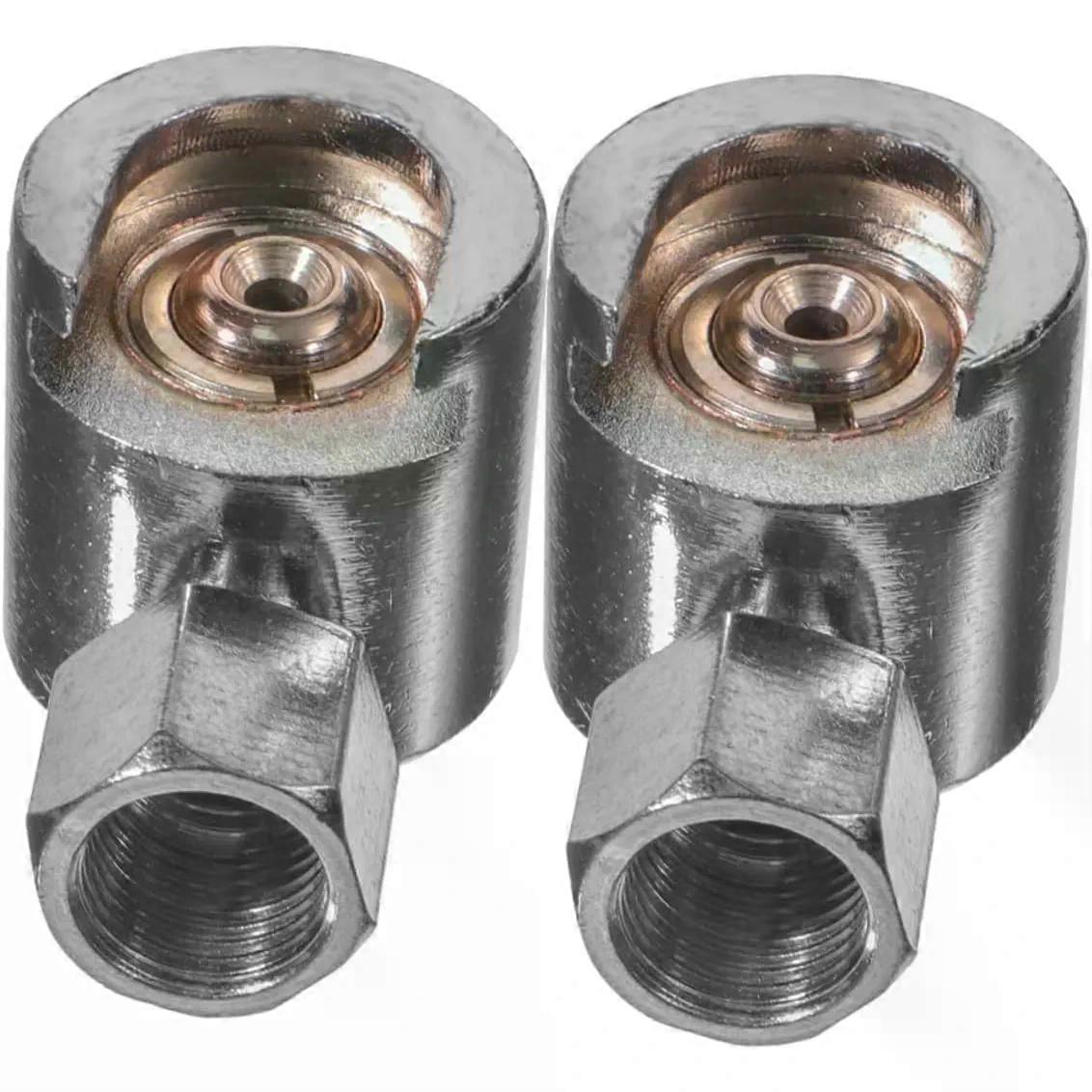 2Pcs Button Head Grease Coupler, Zinc Alloy Metal Fitting