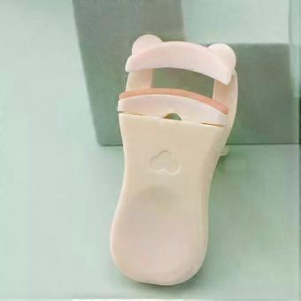 Cute Bear Shape Design Eyelash Styler Cream/pink Wide Angle/partial Convenient Eyelash Curler Plastic Material