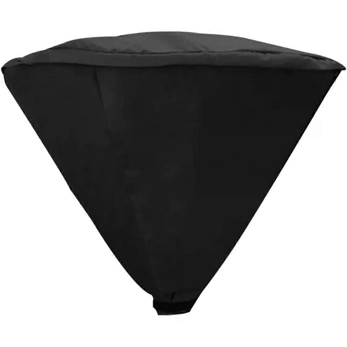 Patio Heater Cover Black Polyester Weatherproof Dustproof Protector