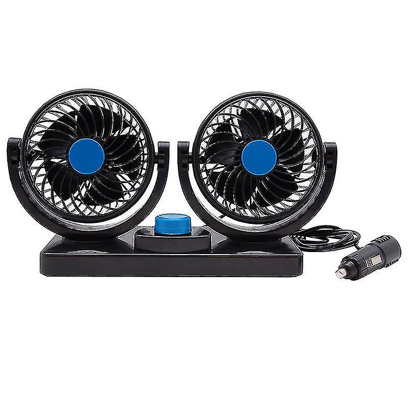 12v/24v Double Ventilator Car Ventilator Fan For Caravan Car With Cigarette Lighter