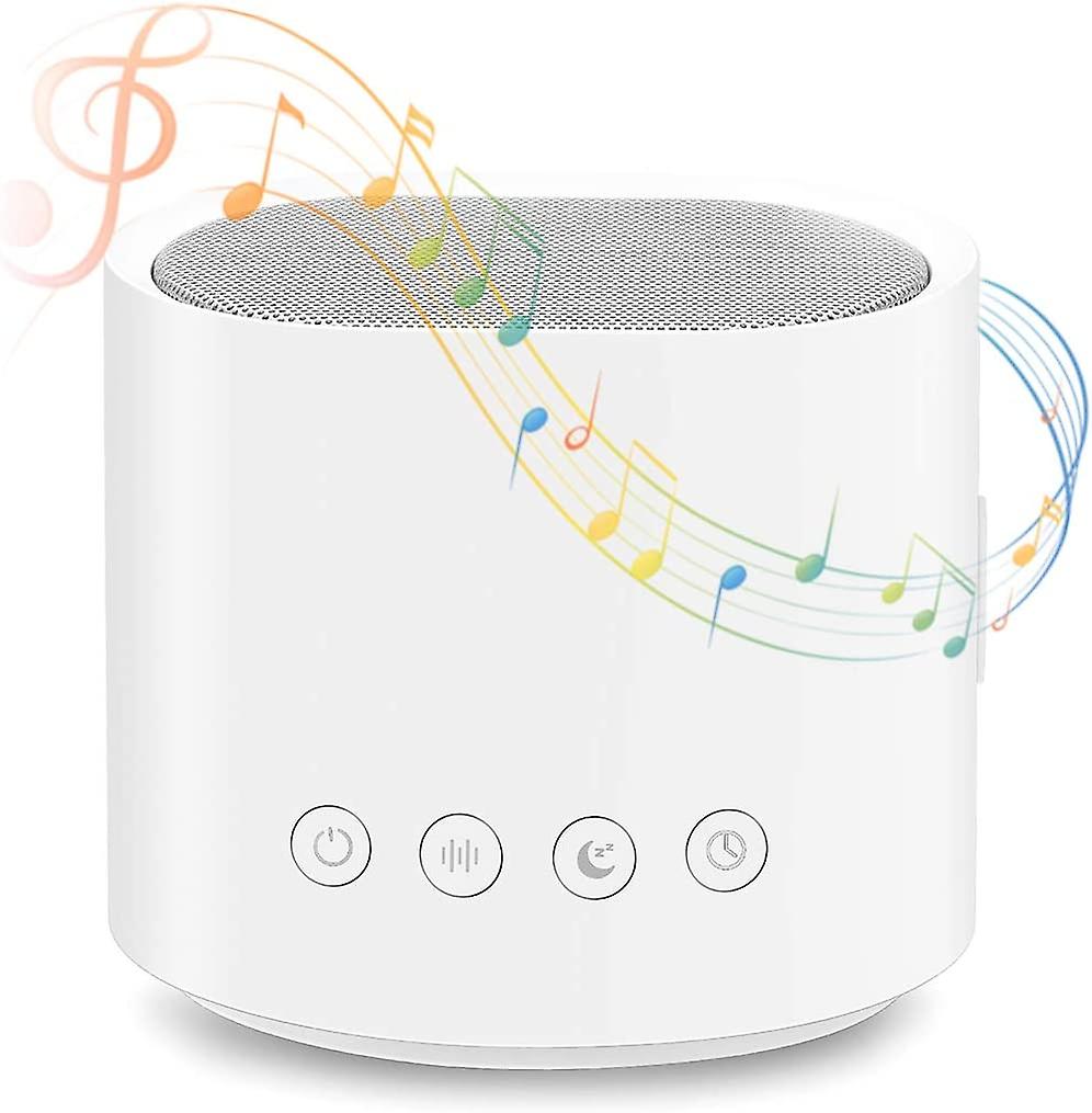 White Noise Machine - Portable Sleep Therapy Machine For Baby/kid/adults/office, 26 Soothing Sound For Sleeping & Relaxing, 2 Auto-off Timer, Usb Char