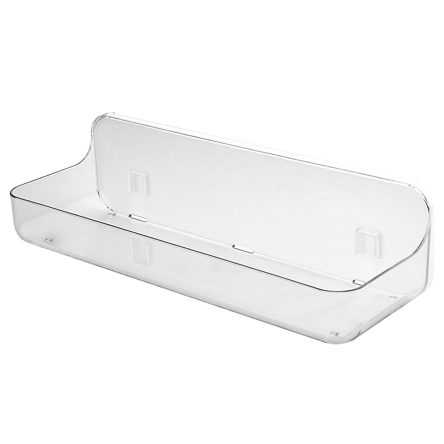 Transparent Shower Organizer Wall Mounted Holder Storage Rack Home No Drilling Bathroom Shelf Racks