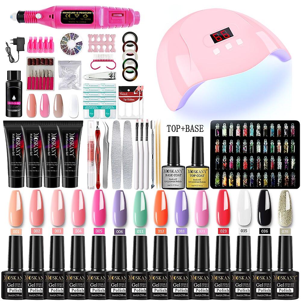 Manicure Set With Nail Dryer Nail Lamp Nail Drill Machine Manicure Set Kit Nail Tools Set 5