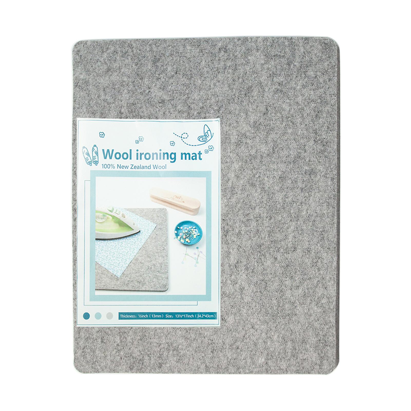 Wool Ironing Mat for Sewing Quliting Thick Heat Resistant Ironing Pad for Home Use