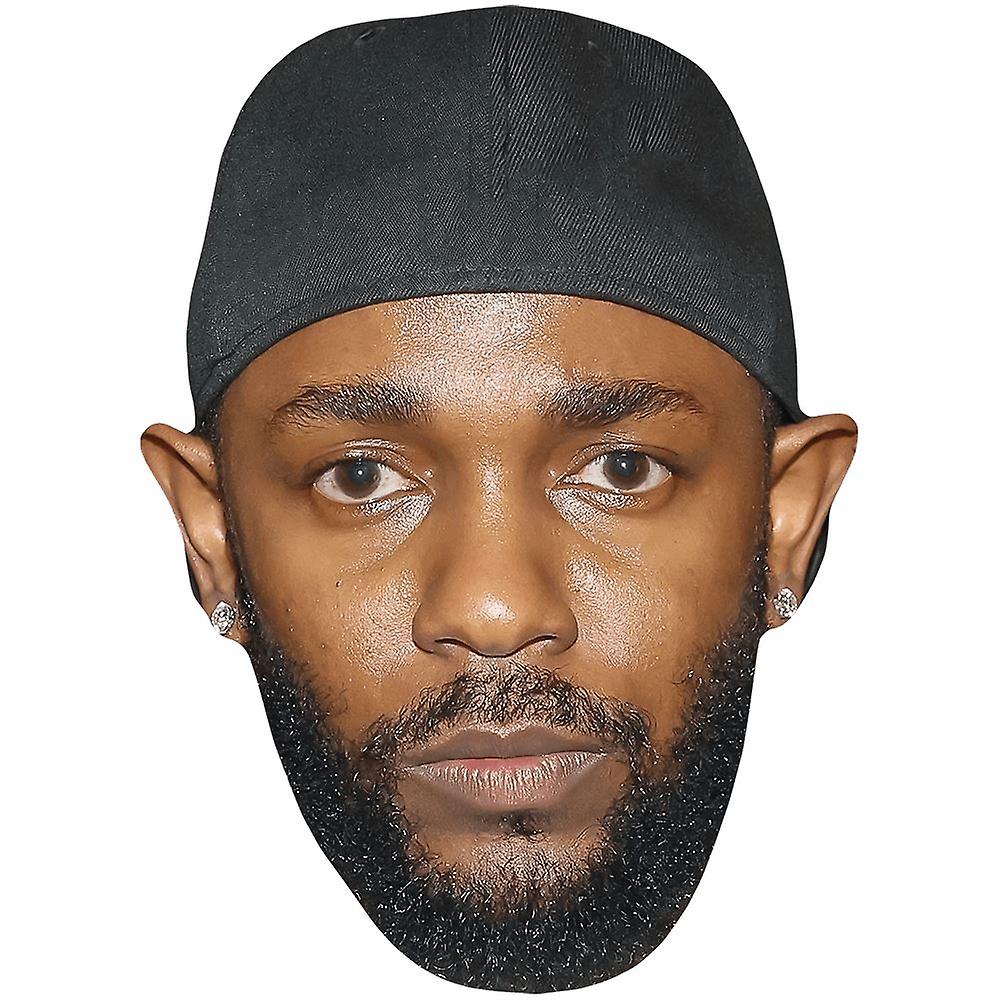 Kendrick Lamar (Hat) Celebrity Mask, Flat Card Face