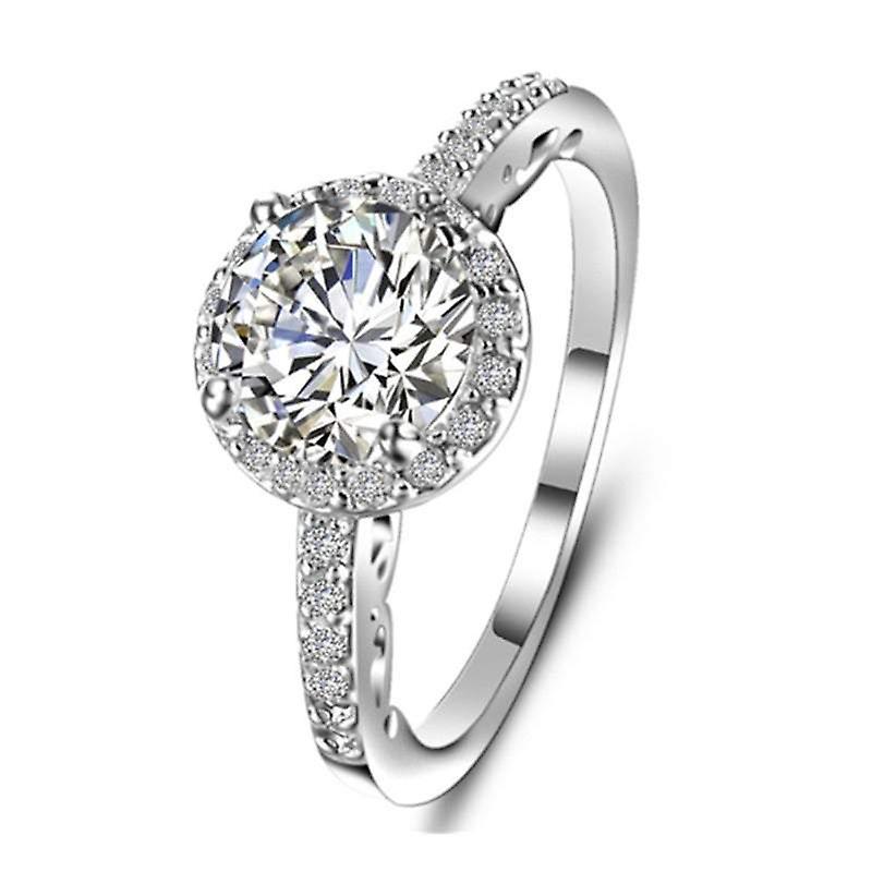 Veile Studios Solitaire Cubic Zirconia Simulated Gemstone Rings