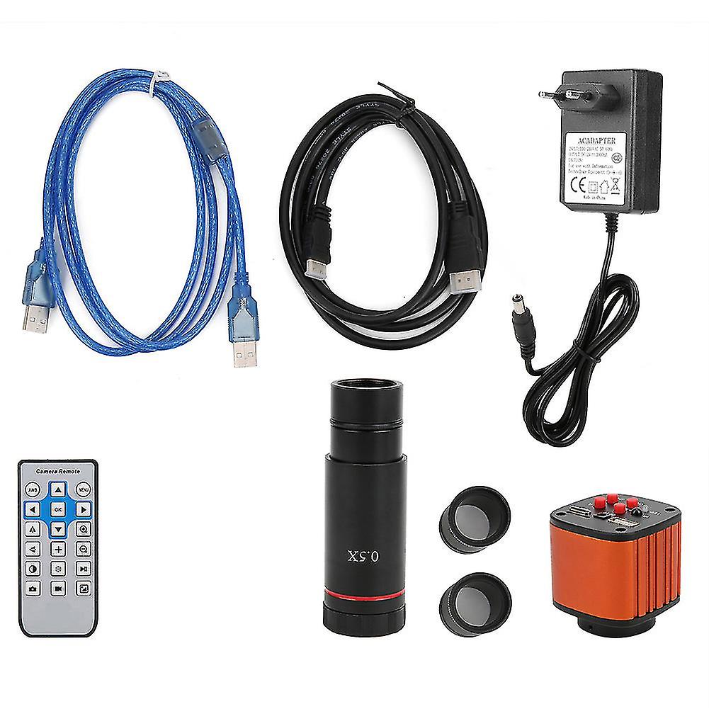 16Mp Usb Microscope Camera Kit Digital Magnifier With 0.5x Lens 30mm 30.5mm Ring Adaptereu Plug 100-240v