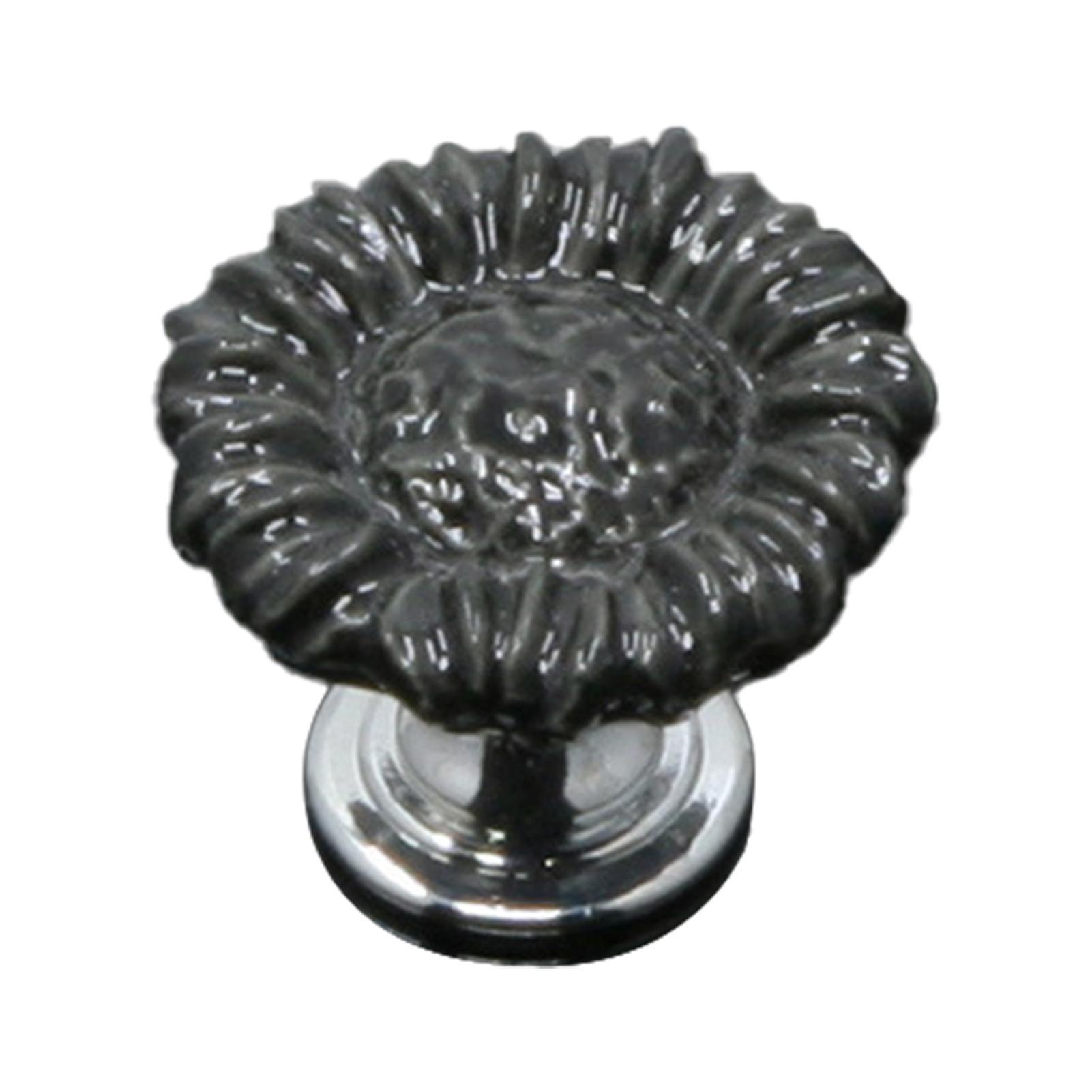 磁器の引き出しノブひまわりの形装飾的なキャビネット陶磁器のハンドルの家具のハードウェアのキッズルーム用