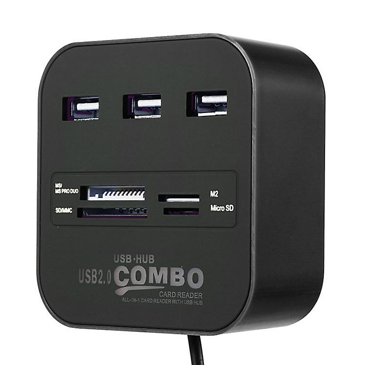 Usb Hub Combo All In One Usb 2.0 Micro Sd High Speed Card Reader 3 Ports Adapter Connector For Tablet Pc Computer Laptop