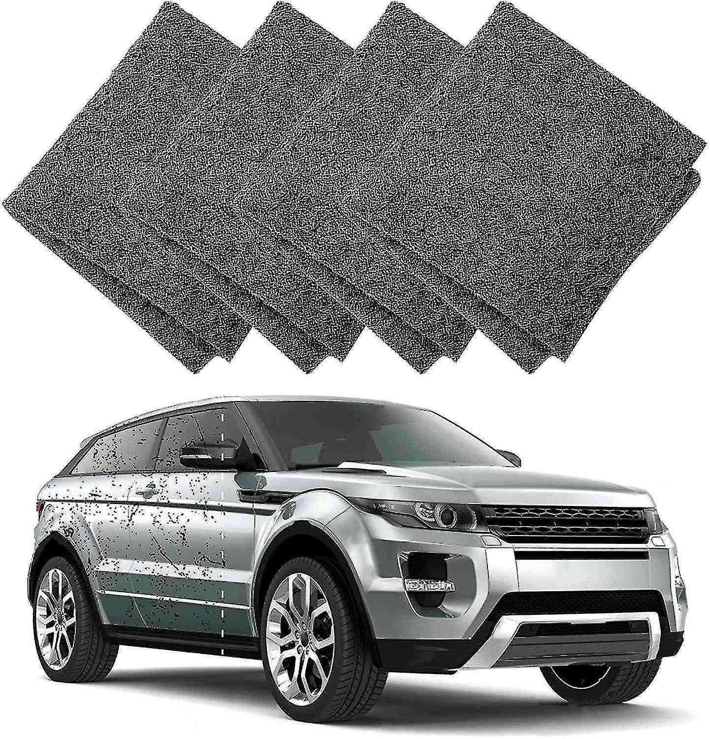 4 Packs Nano Sparkle Cloth, Car Scratch Remover Nano Magic Cloth, Easy To Polish Surface