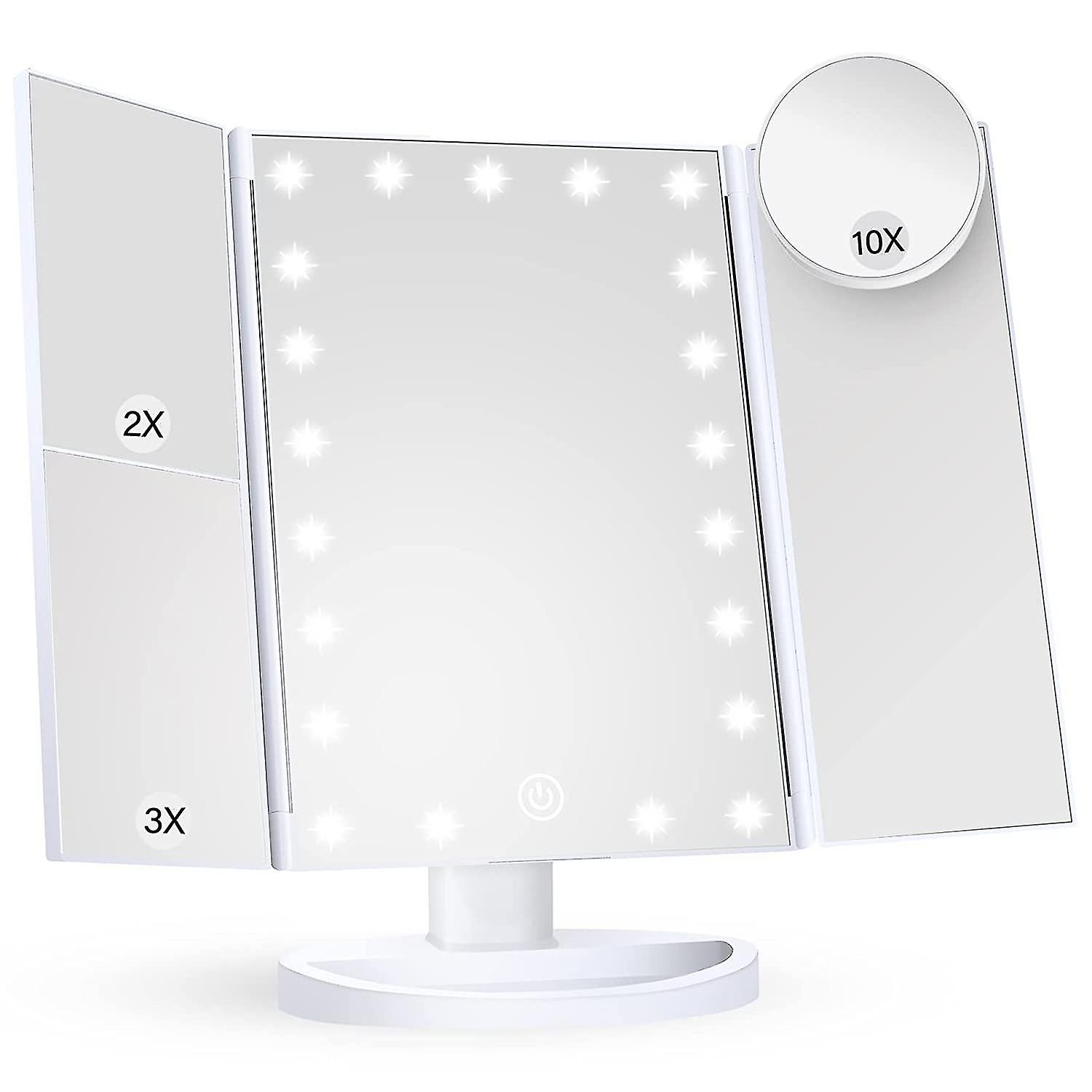 Cosmetic Mirror Cosmetic Mirror With Light (white+10x) Y