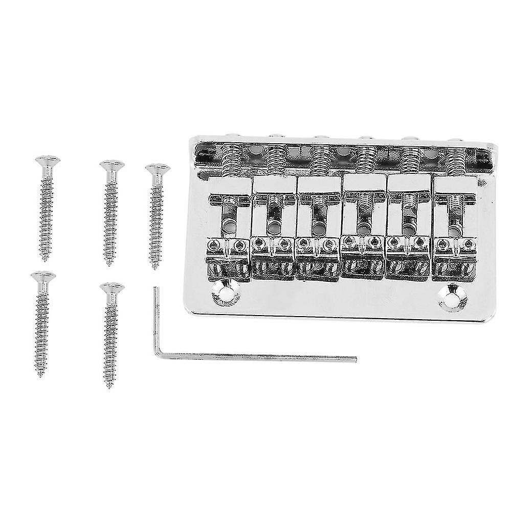 1 x 6-string fixed tailpiece for 52mm electric guitar and bass