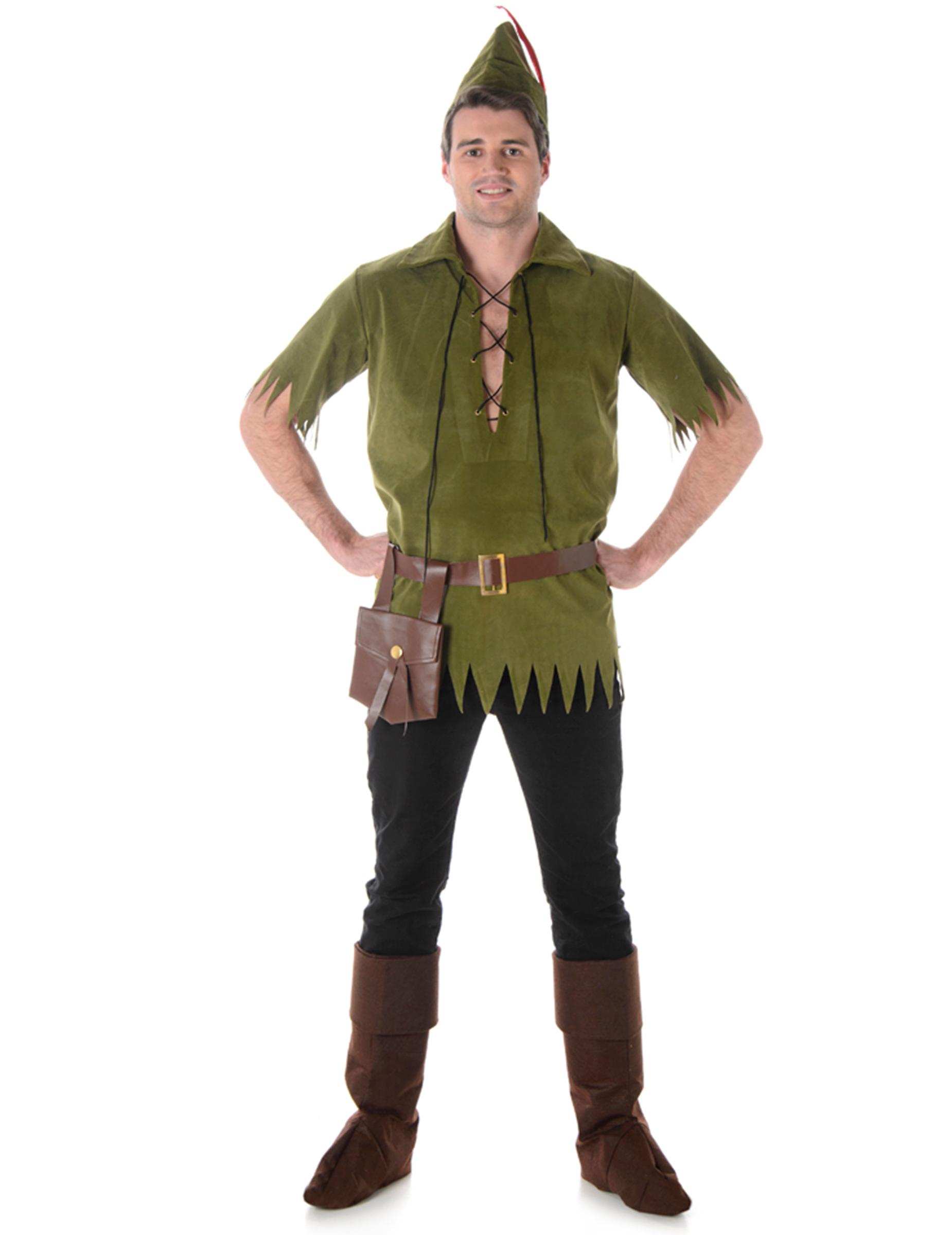 男士绒面革效果林地服装