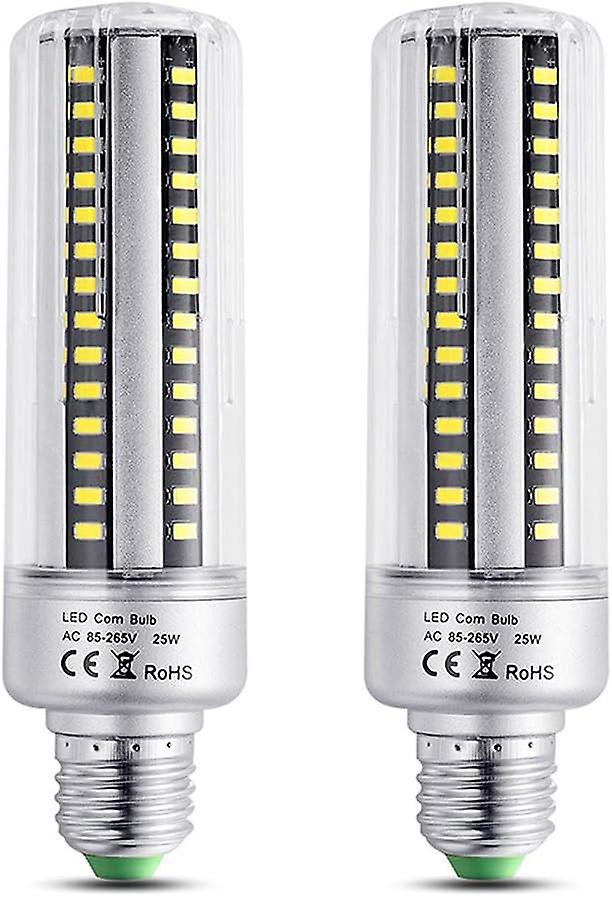 E27 25W LED Bulb Warm White 3000K, 2500LM High Brightness, 200W Halogen Bulb Equivalent, Non-dimmable, E27 LED Corn Bulb for Ceiling Light, Pack of 2