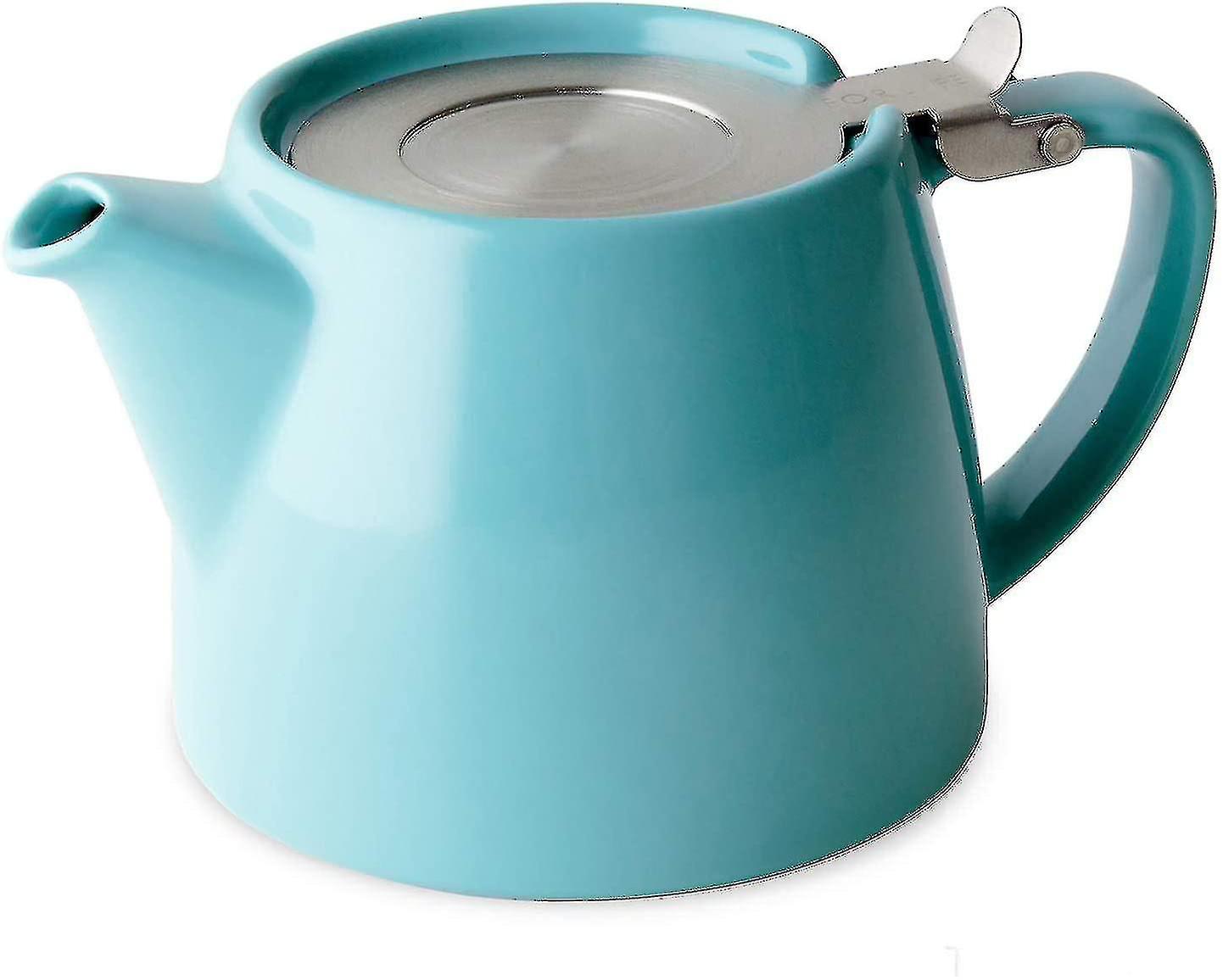 Teapot With Sls Lid And Infuser, 18-ounce, Turquoise Qxuan -ys