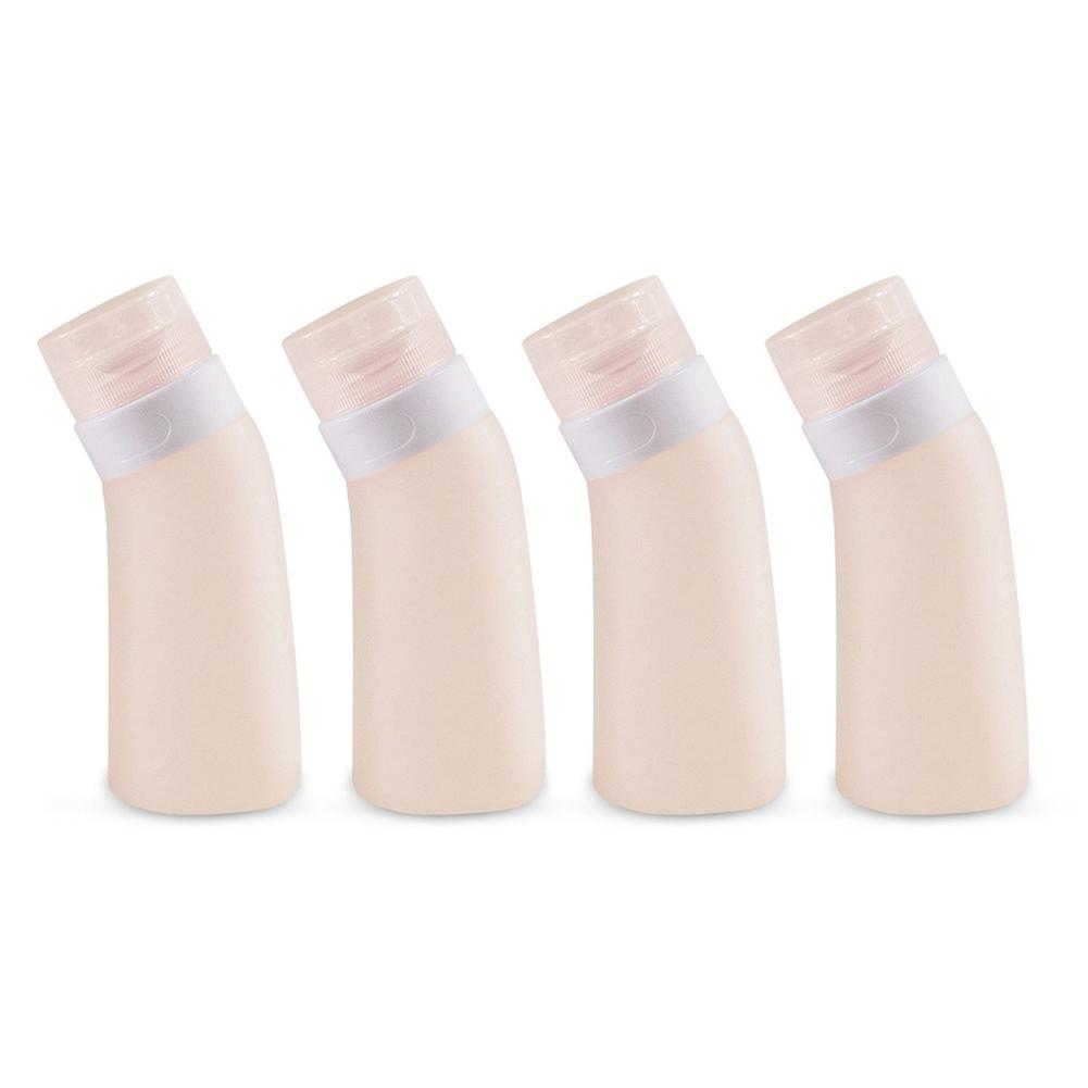 4Pcs 60/90ml Travel Leakproof Shampoo Lotion Cream Storage Bottle Empty Container
