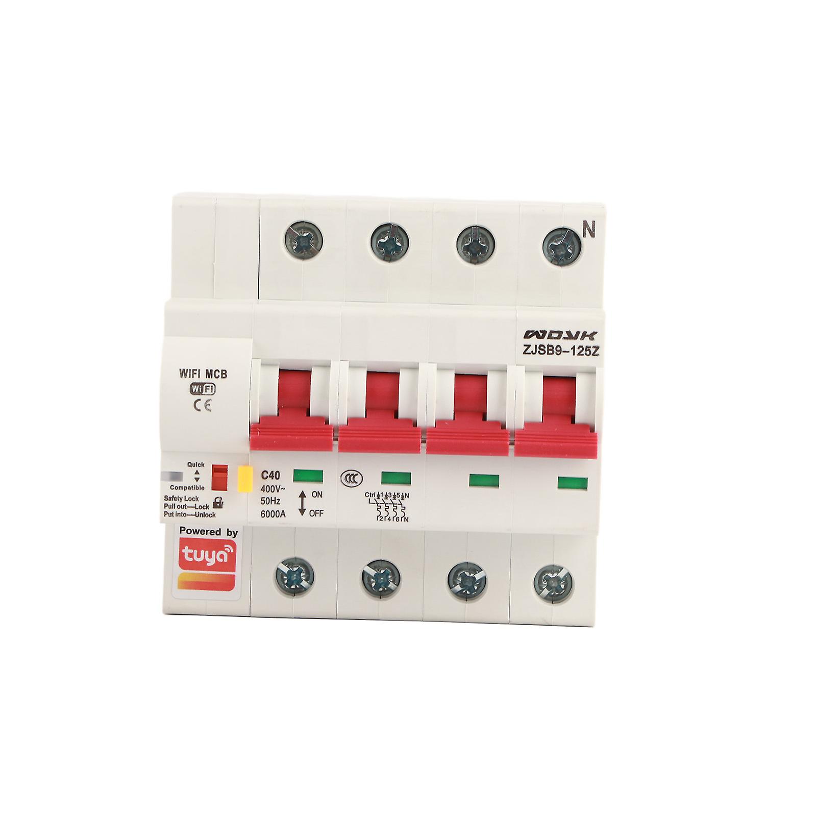 Smart WIFI Circuit Breaker Phone APP Remote Switch PA66-DSM Flame Retardant Shell AC220V
