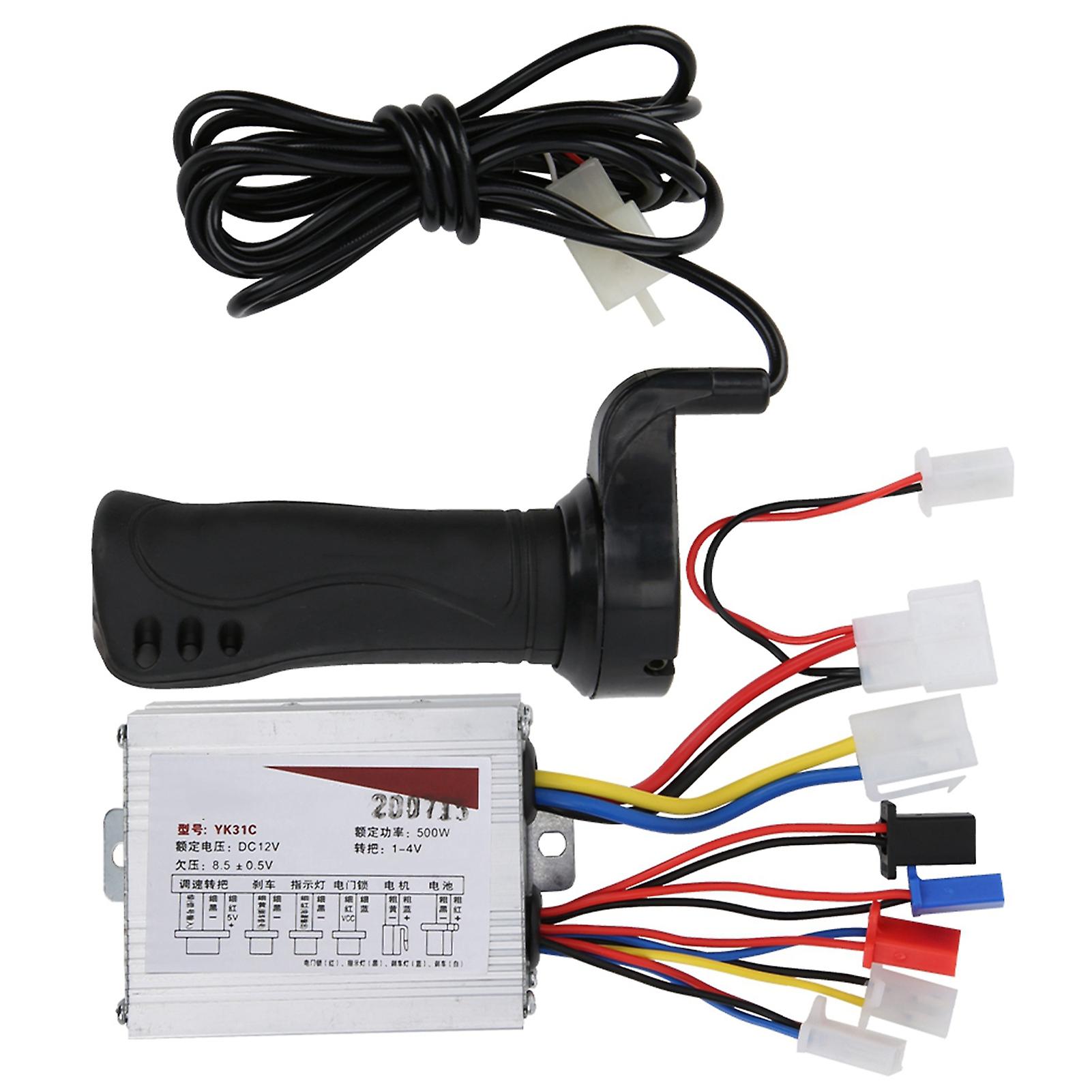 12V 500W Throttle Grip Speed Controller for E-Bikes and Scooters