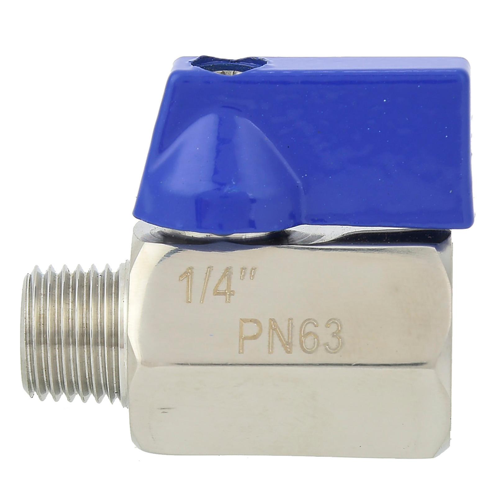 Water Pipe Connection Stainless Steel BSPP Male/Female Thread 2 Way Shut-Off Ball Valve for Water Pipe Connection (Type A) C63BN