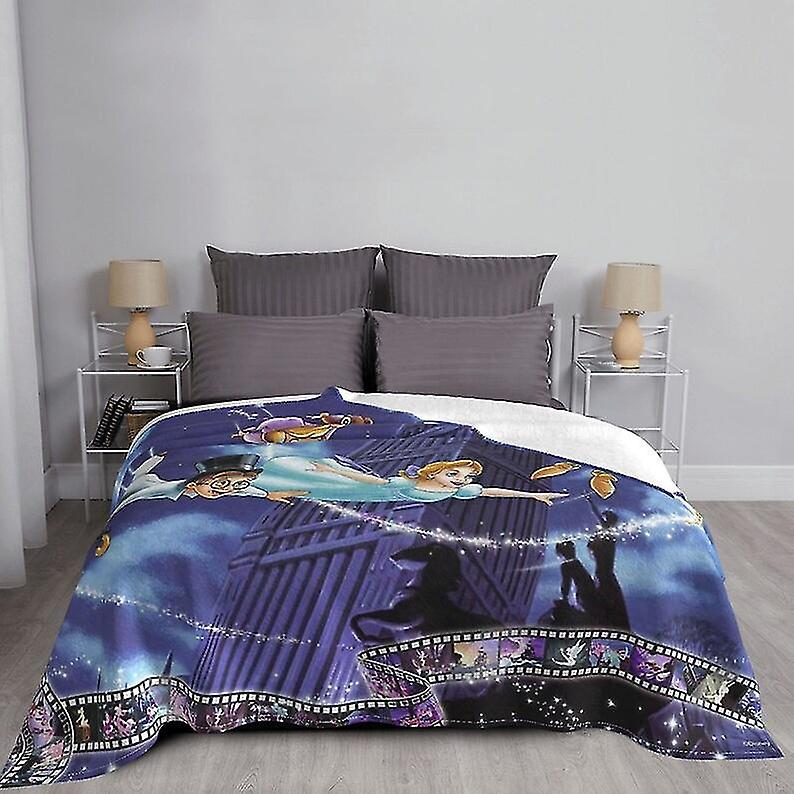 Custom Name Blanket Disney Peter Pan Tapestry Personalized Blankets Birthday Gift Customized Diy