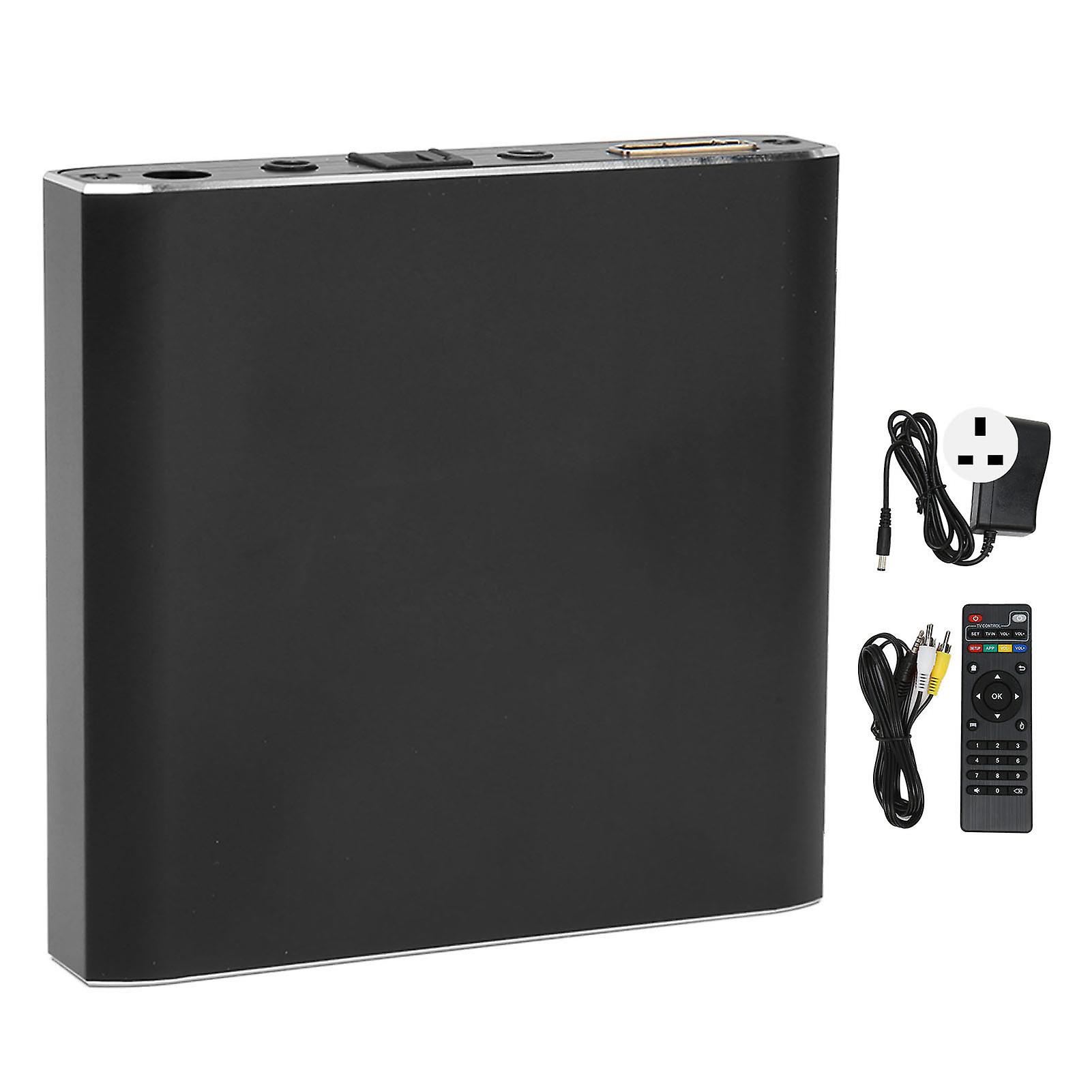 4K Media Player UHD 30fps Video Picture Music Mini HD Multimedia Interface Auto Play Loop Function Media Player 100‑240V UK Plug