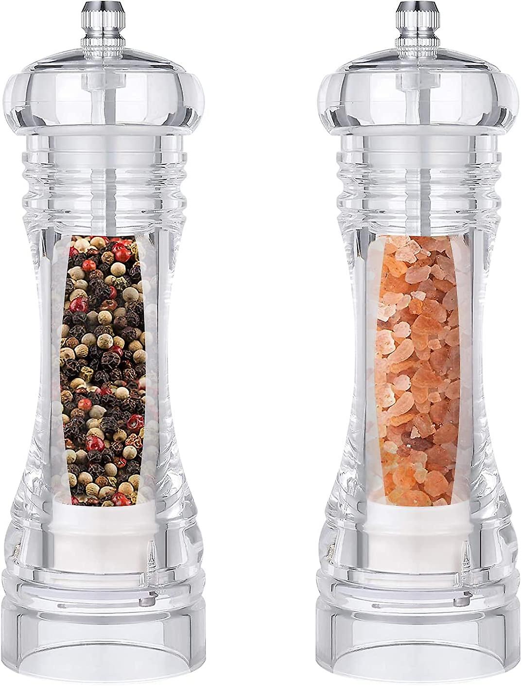 Set Sale E Pepe In Vetro 9 Cm – 90 Ml, Con Tappo A Vite, Per Spezie E Condimenti