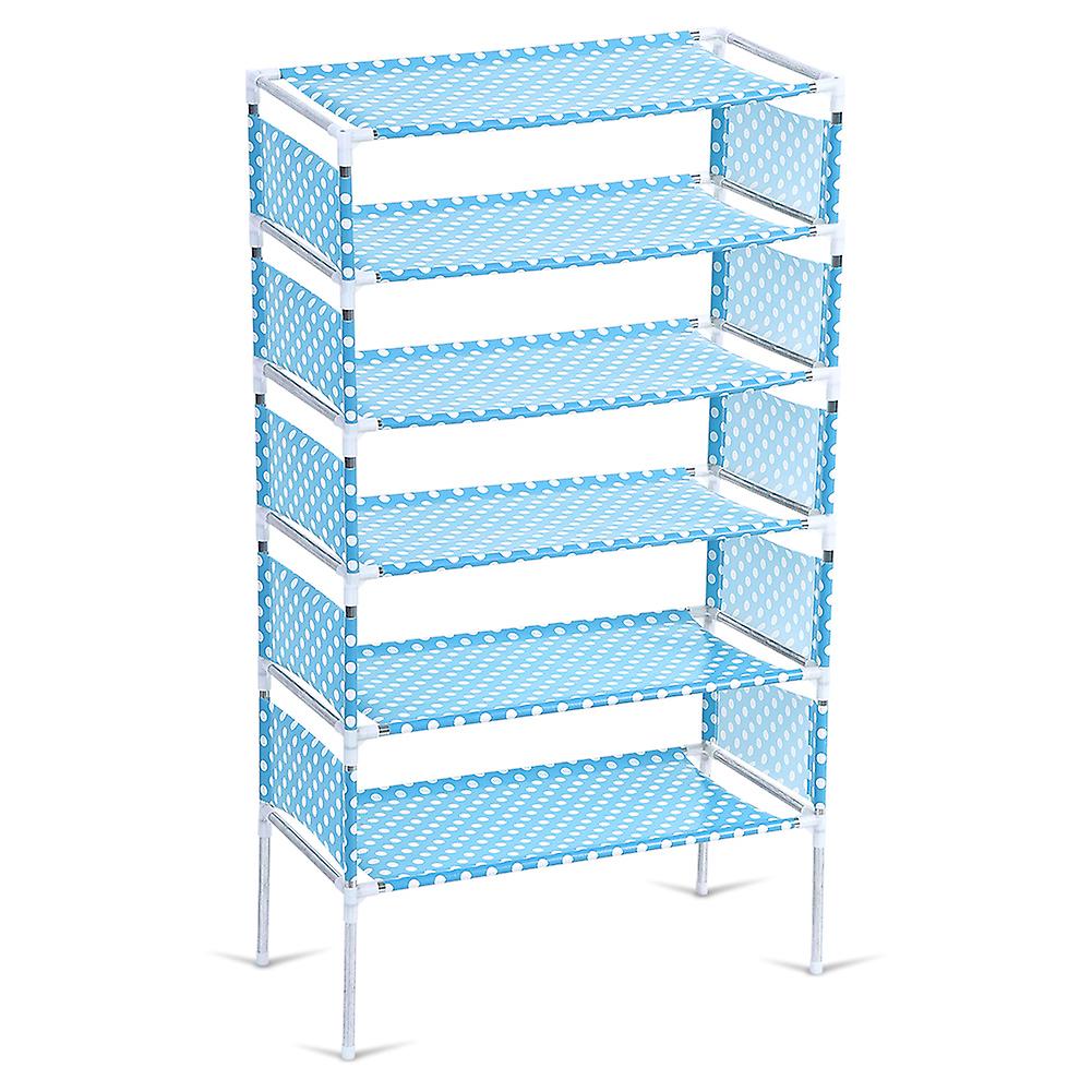 3\/4\/5\/6 Tiers Easy Assembly Shoe Rack Shoes Storage Shelf Cabinet Space Saving Organizer 6 Tier