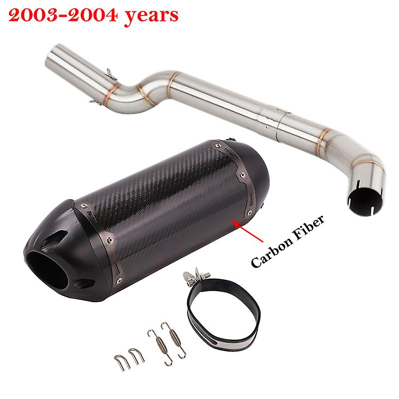 Slip On für Honda Cbr600RR F5 2003-2018 Motorrad Zwei Bruder Auspuff Yoshimura Flucht systeme Verbindungs rohr Kohle faser Schall dämpfer