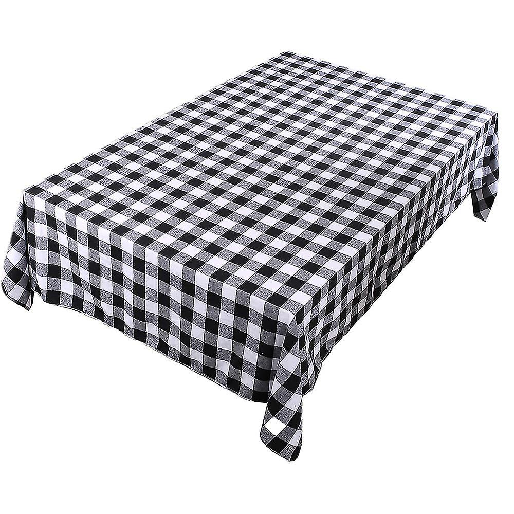 Christmas Tablecloth Rectangle, Checkered Tablecloth For Christmas Table Decor