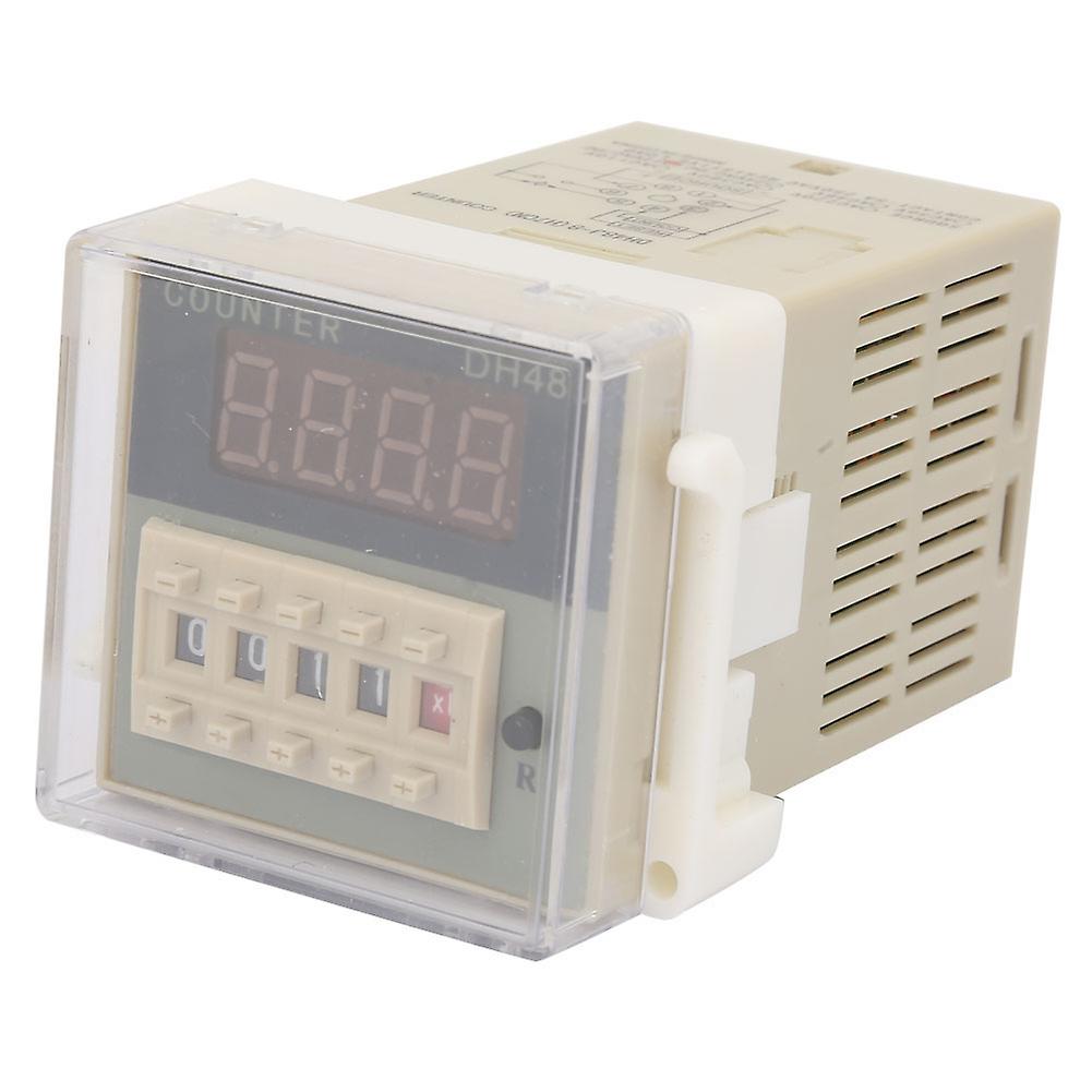 O111ROM DH48J-8 LCD Digital Electronic Counter 8 Pins Delay Time Relay 0-999900(110VAC)
