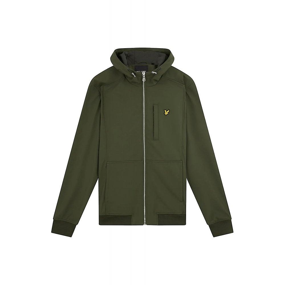 Men's Lyle & Scott | Jk1424v Softshell Zip Through Hooded Lightweight Jacket