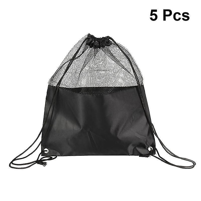 5pcs Polyester Splicing Mesh Bag