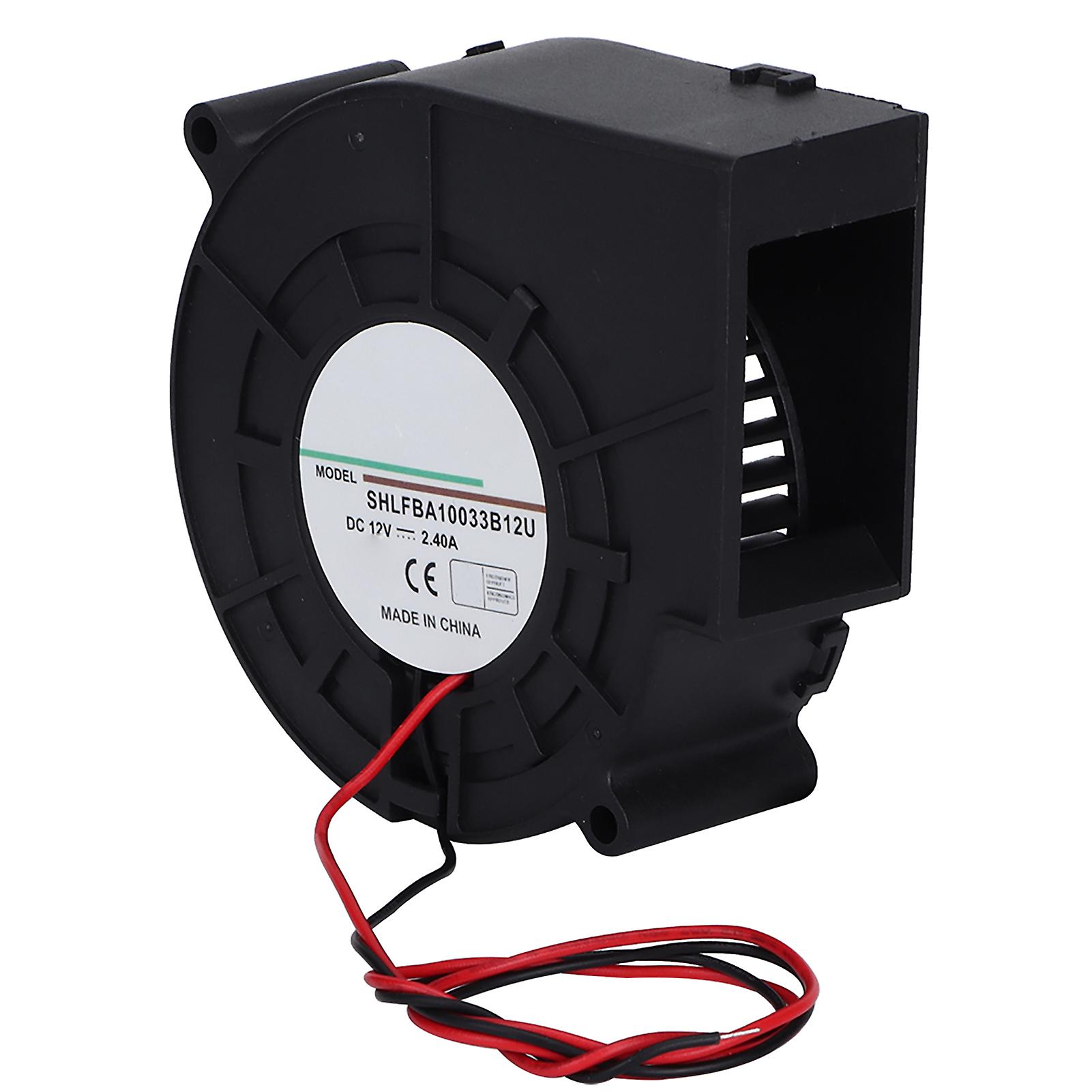 Turbine Blower Double Ball Turbine Air Blower Multipurpose Cooling Fan for Picnic Camping Heating Equipment Barbecue 12V 2.4A