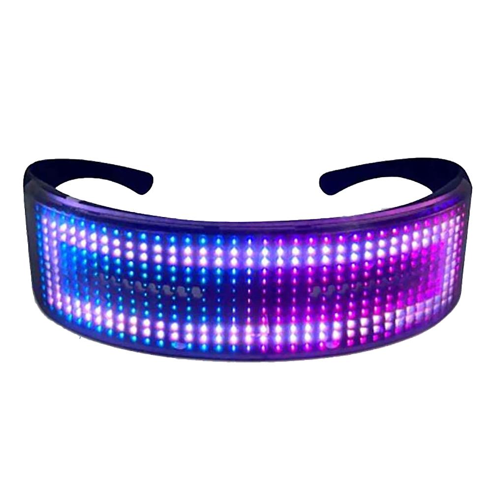 LED Glasses LED Bluetooth Full Color Luminous Glasses for Parties Festival Christmas Halloween APP