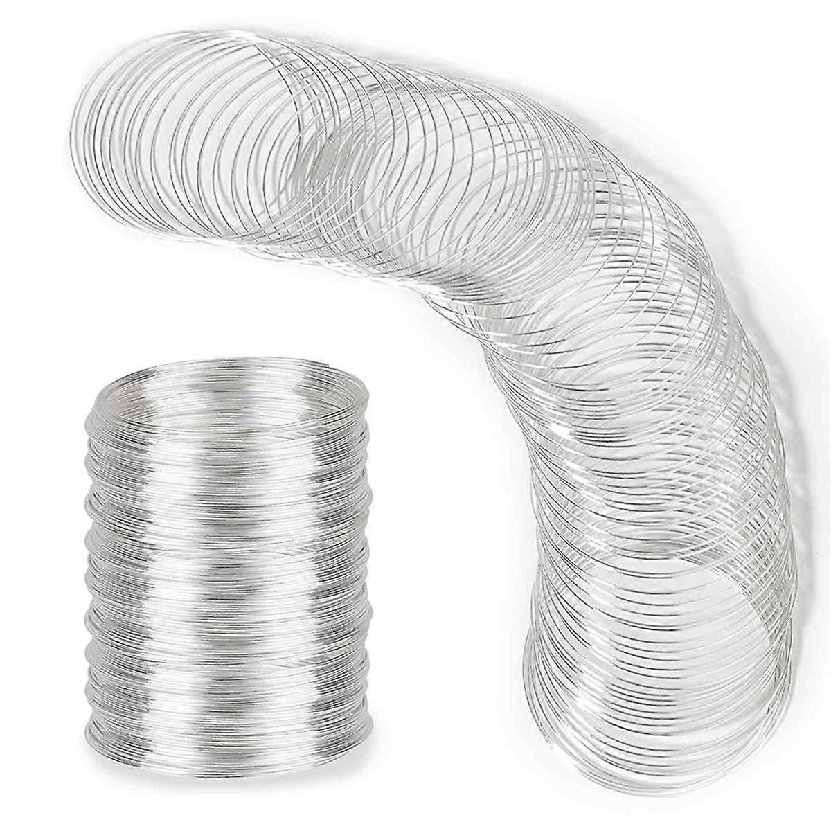 300 Loop Bracelet Wire Jewelry Wire Memory Beading Wire Bracelet Wire for Beads Silver Jewelry Memo