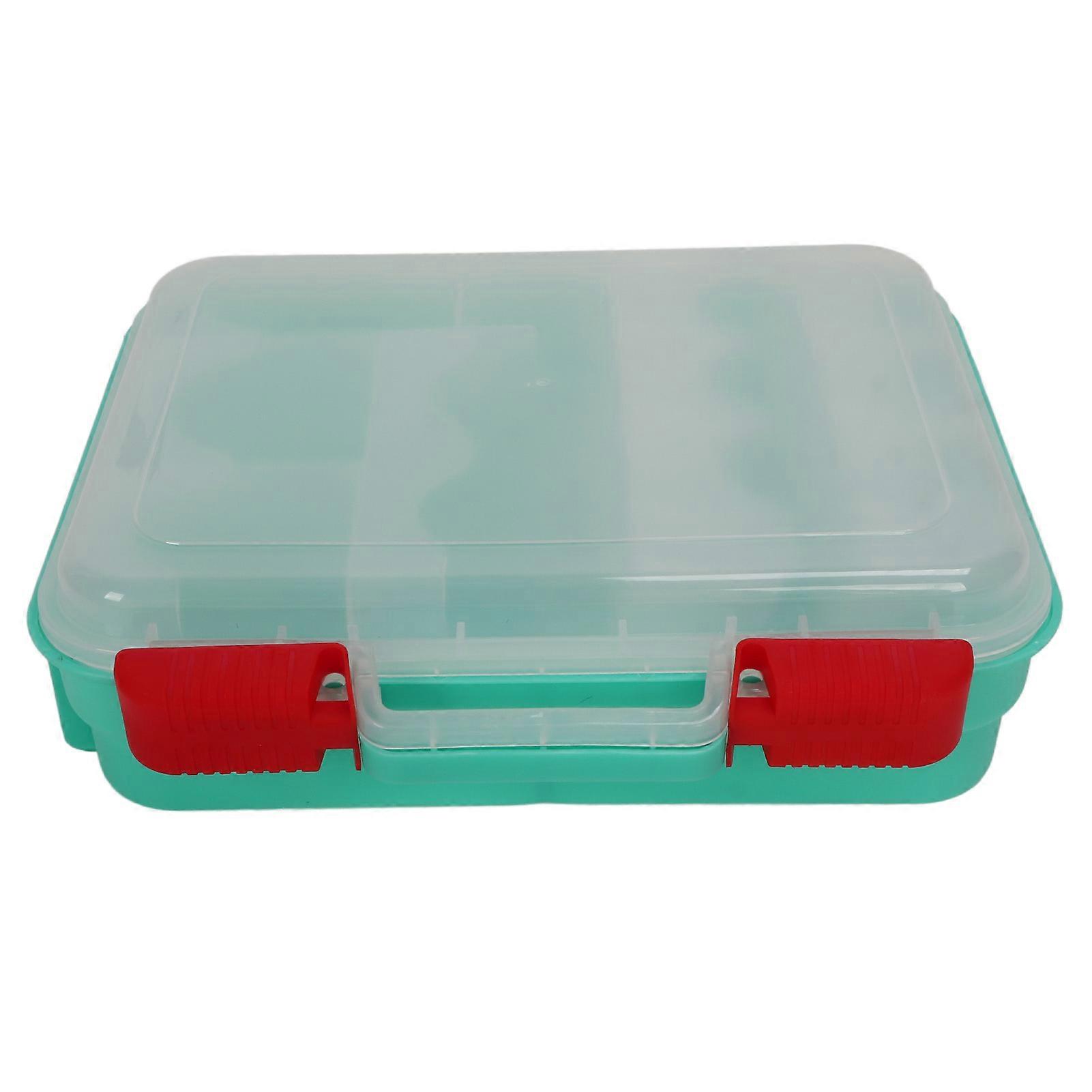 Medicine Emergency Box Portable 2 Layers Transparent Emergency Storage Box With Handle For Family School