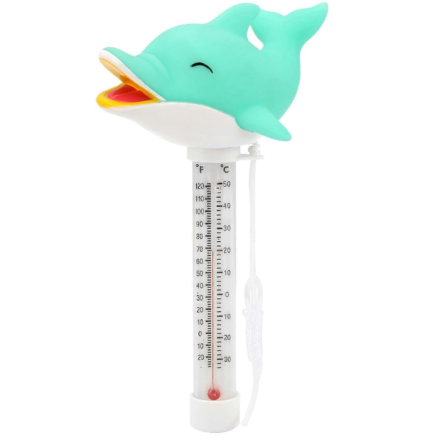 Floating Pool Thermometer, Large Size Easy Read for Water Temperature with String - Swimming Pool