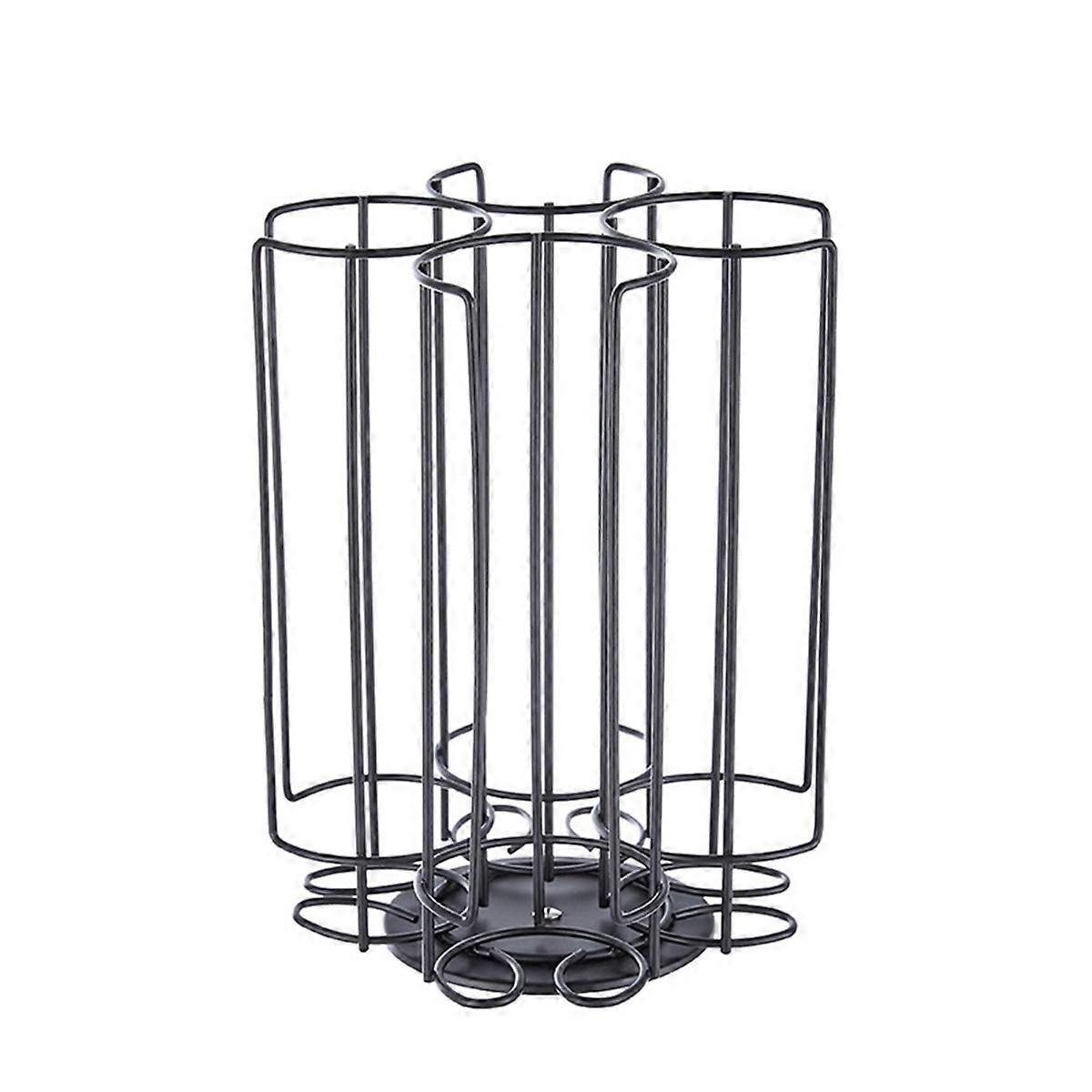 Simple Style Rotating Capsule Coffee Pods Holder Storage Rack for 32 Capsules A