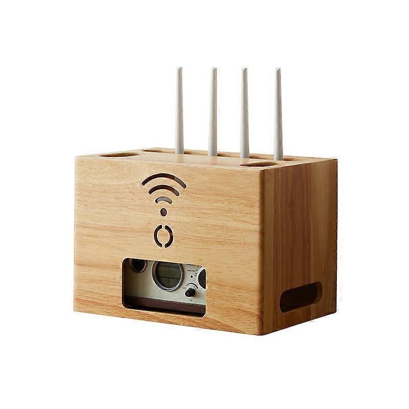 Træ router Hider Box til WiFi router opbevaring og kabelhåndtering ...