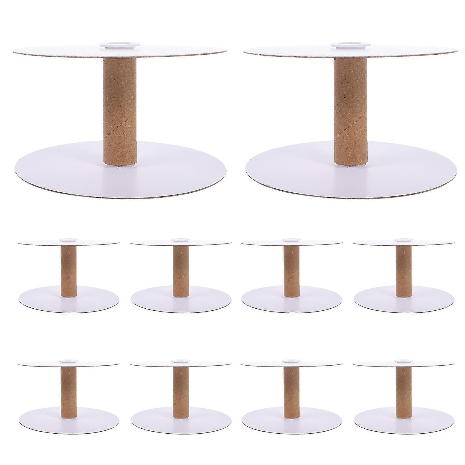 10Pcs Empty Wire Spools Removable Paper Sewing Spools Thread Spools Embroidery Weaving Bobbins