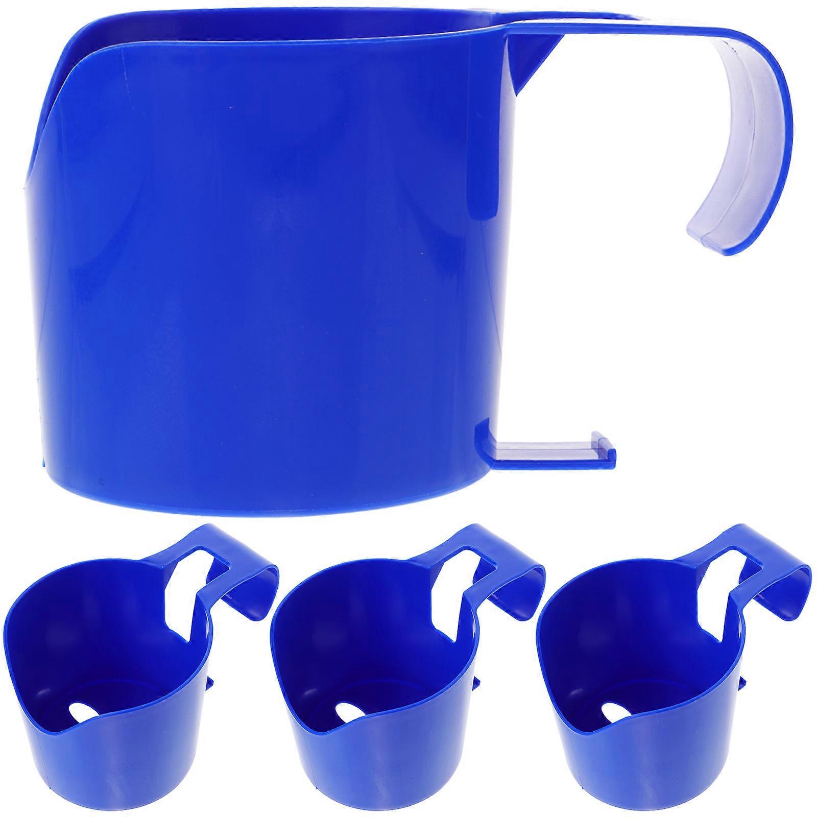4pcs Outdoor Pool Bar Cup Holder Cup Rack Swimming Pool Plastic Beverage Rack Pool Cup Holder