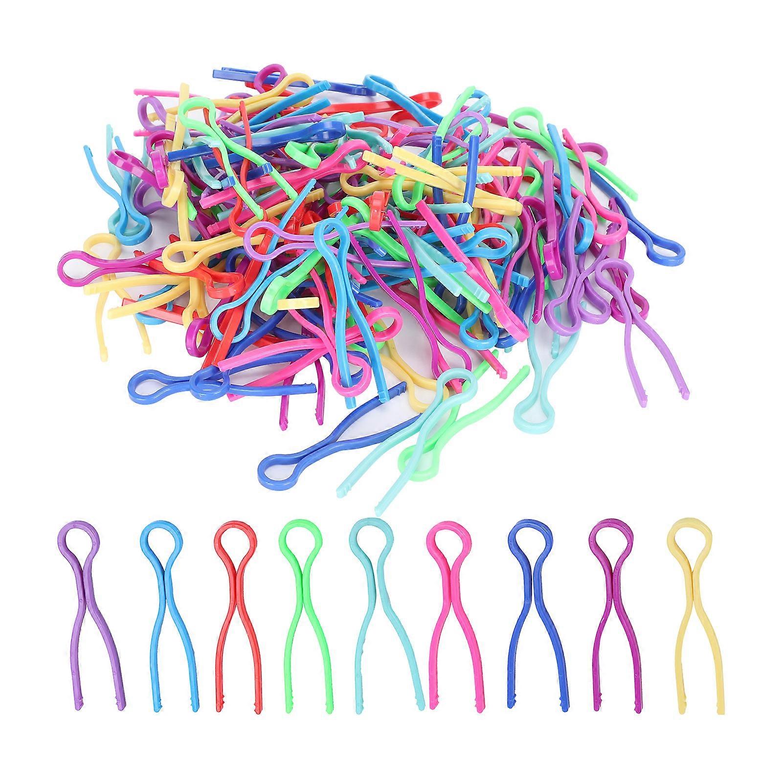 120Pcs Bobbin Thread Clamp Plastic Clip Buddies Thread Control Embroidery Supplies YEMAA
