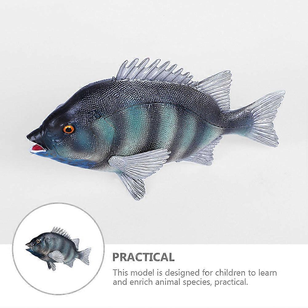 Simulation Rock Bream Fish Model Ornament Marine Animal Model Plastic ...